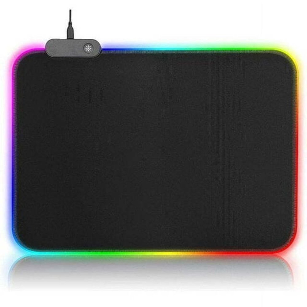 New LED USB Cable Gaming Mouse Pad 12 Lighting Modes Sz 13 x 10 inch